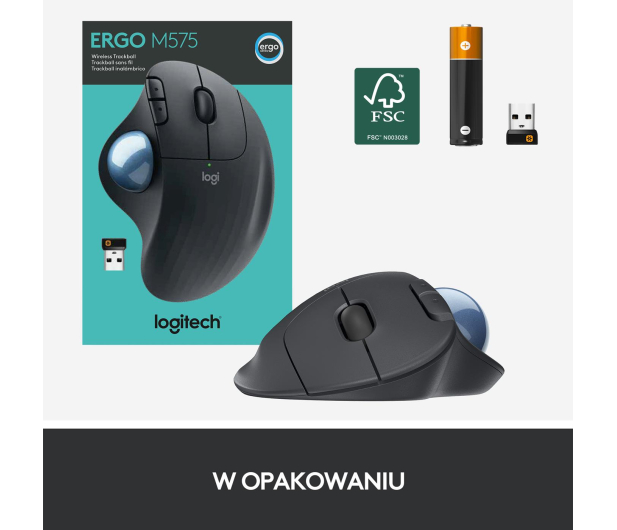 LOGITECH Trackball Logitech Ergo M575 Graphite 910-005872 - 654003 - zdjęcie 13